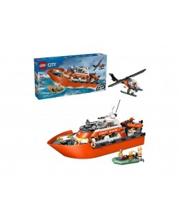 LEGO City Coast Guard Boat and Helicopter 60504