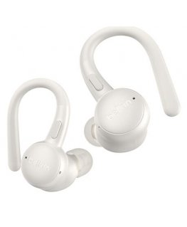Belkin SoundForm ActiveFit Kuulokkeet Langallinen & langaton Ear-hook Puhelut/Musiikki USB Type-C Bluetooth Valkoinen