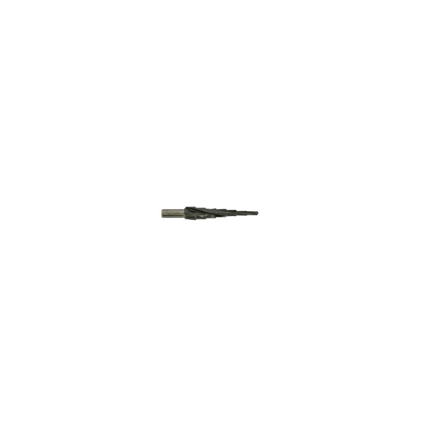 Tivoly XL HSS step drill bit - TiAlN coated - Helical - TSP - Three flat shank (Hanging box) / ØMin/Max: 5/16 – 2