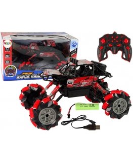Lean Toys Nuotoliniu būdu valdomas akrobatinis visureigis automobilis 360° Žalias 1:32