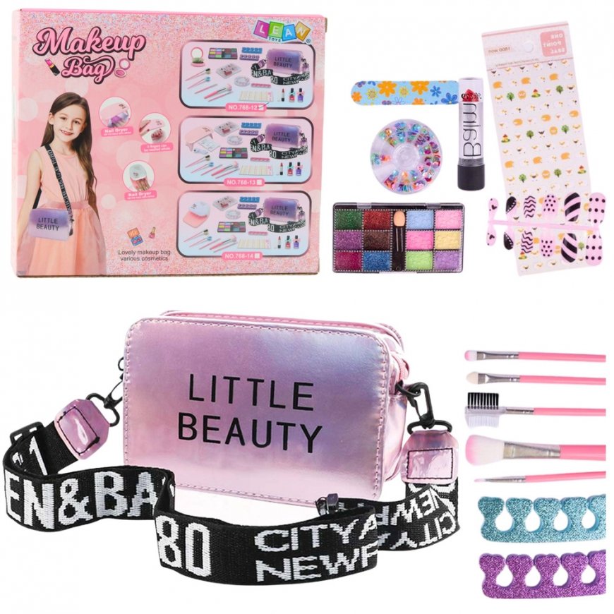 Lean Toys Beauty Set Cosmetic Bag Adjustable Accessories