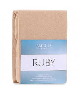Lakštas RUBY krāsā kapučino stila klasiskā materiāla veids - tekstils cilpu audums 120-140x200 AmeliaHome