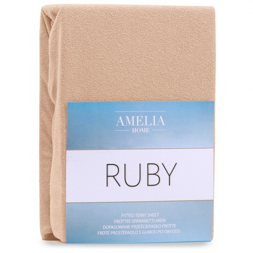 AmeliaHome Lakštas RUBY krāsā kapučino stila