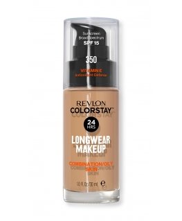 Revlon ColorStay Longwear Makeup for Combination/Oily Skin SPF15 30 ml Pumppudel Vedelik 350 Rich Tan