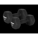 Гантели чугунные нейлоновые HEX 2x9кг, REBEL ACTIVE