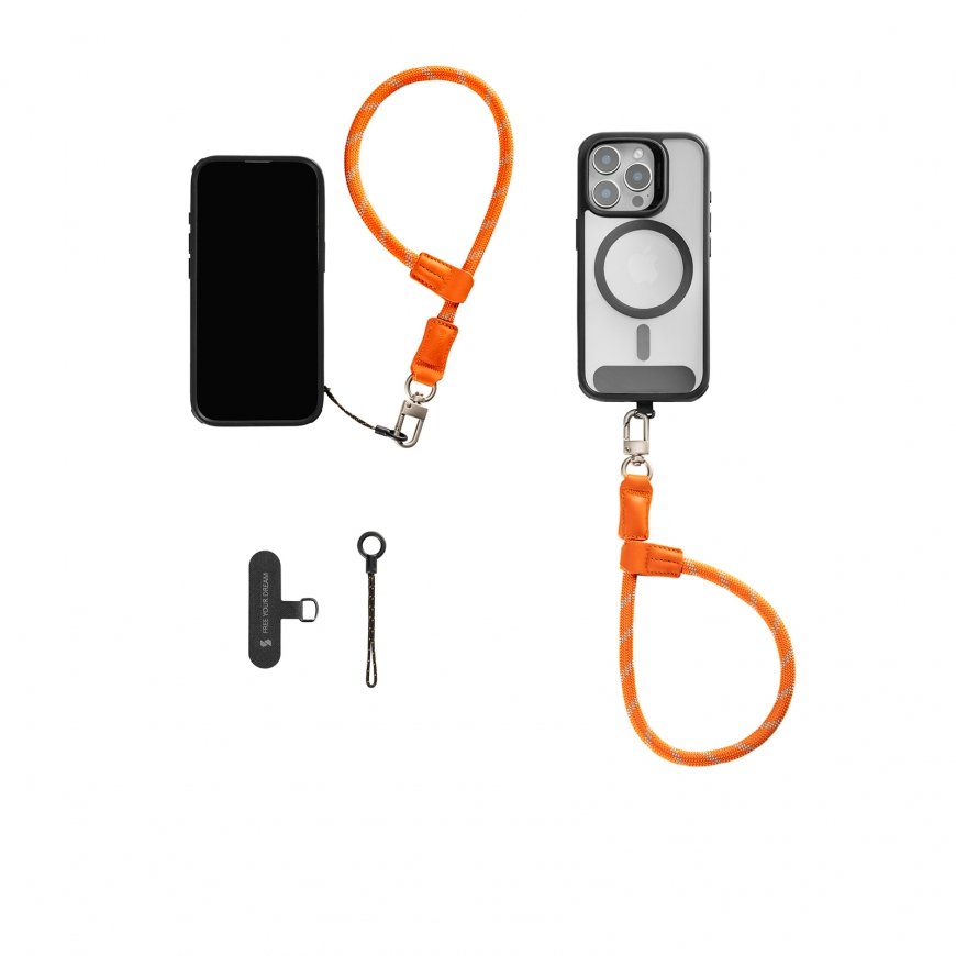 SmallRig FilMov rihm Mobiiltelefon Ehtne nahk, Nailon, Roostevaba teras Oranž