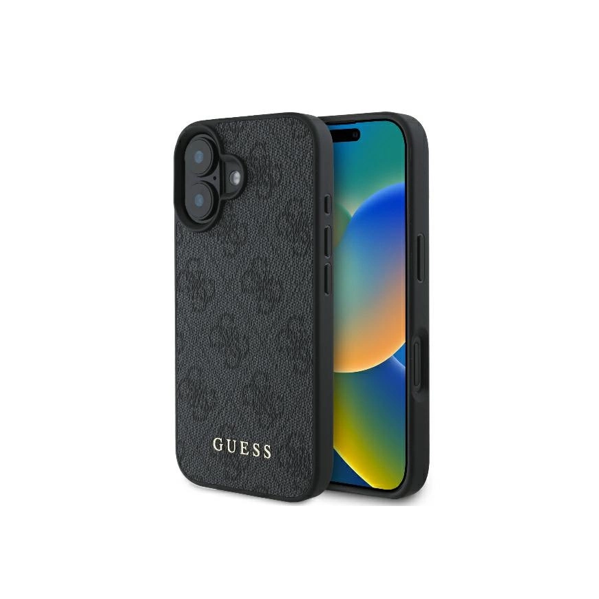 GUESS ümbris, sobiv IPHONE 17 Air GUHCP17MSC4GSMW (silikoonist, suure 4G kirjaga), pruun