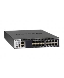 NETGEAR M4300-8X8F Vadīts L3 10G Ethernet (100/1000/10000) 1U Melns