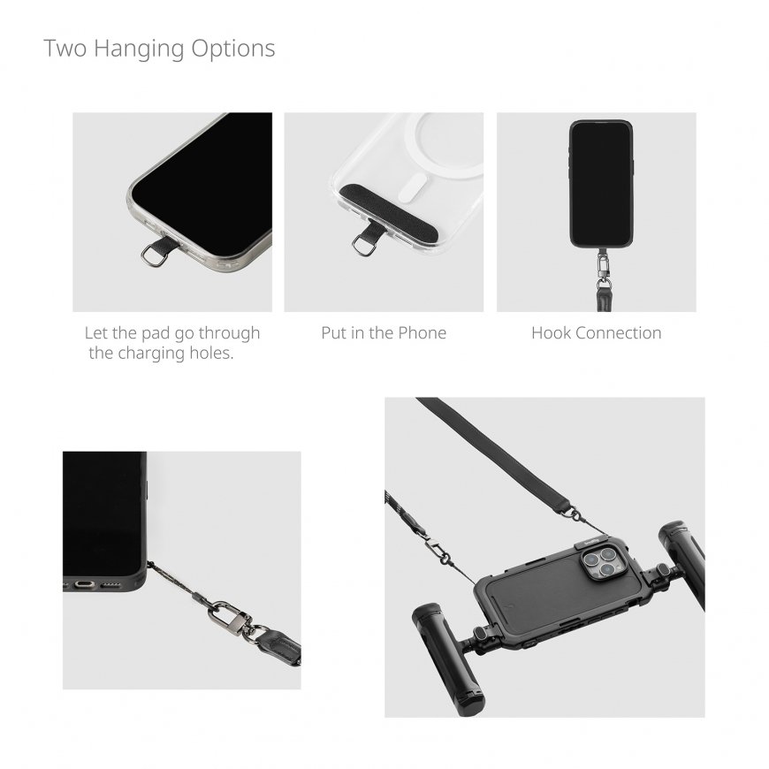 SmallRig FilMov strap Mobile phone Genuine leather, Nylon, Stainless steel Orange – 3