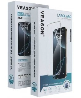 6D Pro Veason Glass (SET 10in1) - skirtas Apple iPhone 12 Pro Max, juodas