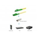 Equip E2000/APC to LC/APC Fiber Cable, SM, Duplex, 3.0m Equip E2000/APC to LC/APC Fiber Cable, SM, Duplex, 3.0m