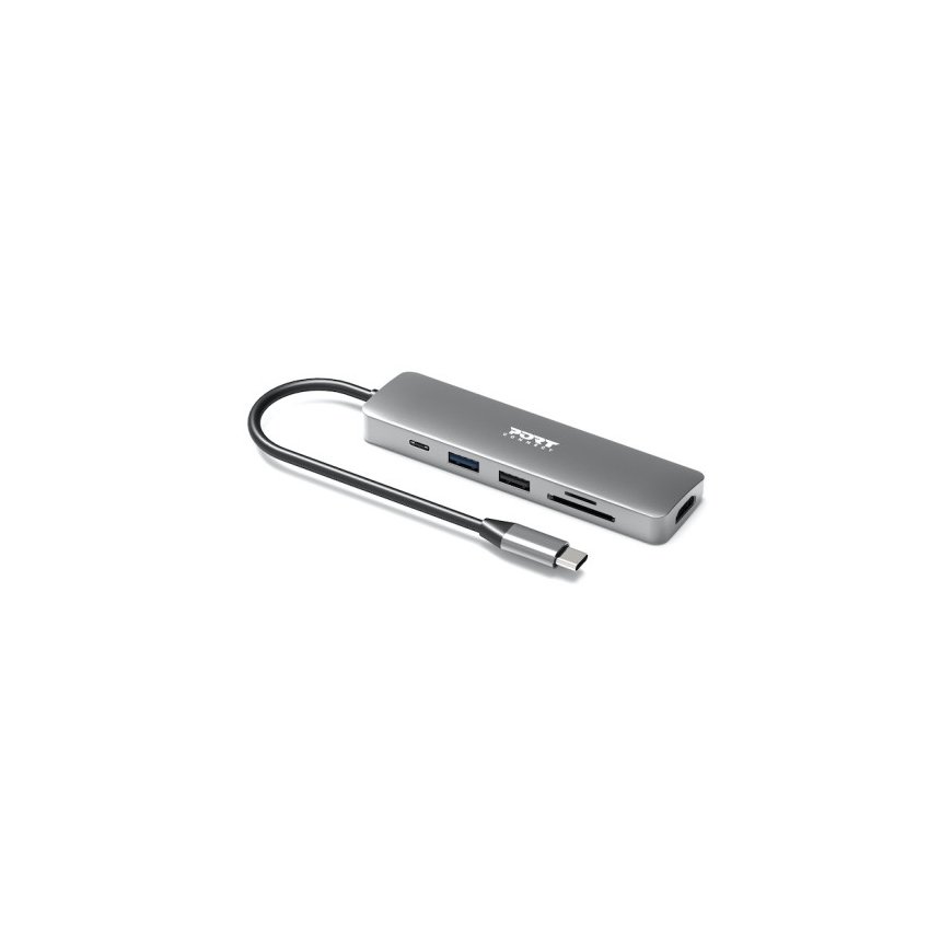 Port Designs 900162 jaotur USB tüüp-C Hõbe – 3