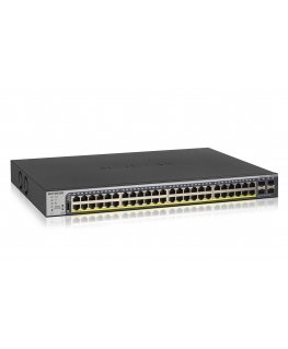 NETGEAR GS752TP-300EUS tīkla pārslēgs Vadīts L2/L3/L4 Gigabit Ethernet (10/100/1000) Power over Ethernet (PoE) 1U Melns