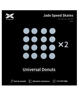 X-Raypad Jade DIY uisud Universaalsed Donuts Hall 40 tk (⌀9.5 x 0.8 mm) (Hall) Asendustooted Pelje Jalad