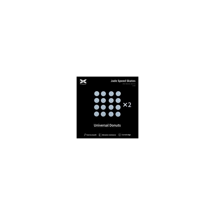 X-Raypad Jade DIY коньки Универсальные пончики Pilkas 40 шт. (⌀9,5 x 0,8 мм) (Серые) Заменяемые ноги для мыши