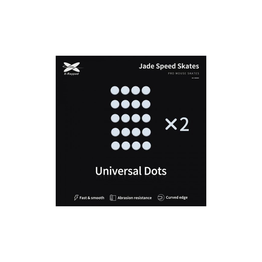 X-Raypad Jade DIY Skates Universal Donuts Gray 40 pcs. (⌀9.5 x 0.8 mm) (Gray) Replacement Mouse Feet – 2