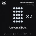 X-Raypad Jade DIY skates Universal Donuts Balti 40 vnt. (⌀9.5 x 0.8 mm) (Pilki) Pakeičiamos Pelės Kojelės