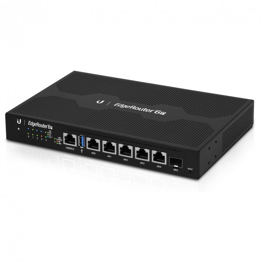 Ubiquiti EdgeRouter 6P ar vadiem pievienojams