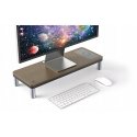 Powerton ERGO DOKY monitoritugi ja dokingijaam, sahtel + tumeda puidu dekoratsioon Powerton ERGO DOKY monitoritugi ja dokingijaam, sahtel + tumeda puidu dekoratsioon