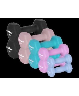 Nepriklausomos HEX keturgubos dervinės hantelės 30 kg (2x1 kg + 2x2 kg + 2x3 kg + 2x4 kg + 2x5 kg), REBEL ACTIVE