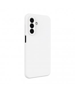 Samsung Galaxy A17 Premium magnetinis minkštas silikoninis dėklas, balta