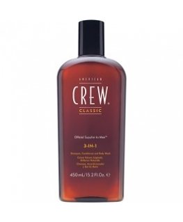 American Crew Classic 3-in-1 Shampoo Plus Conditioner 250 ml 3-in-1 šampoon, palsam ja kehaseep Mitteprofessionaalne Mehed