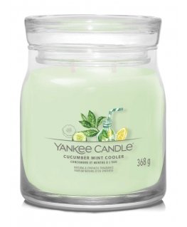 Yankee Candle Cucumber Mint Cooler vaska svece Cilindrs Gurķis, Citrons, Piparmētra Zaļš 1 pcs