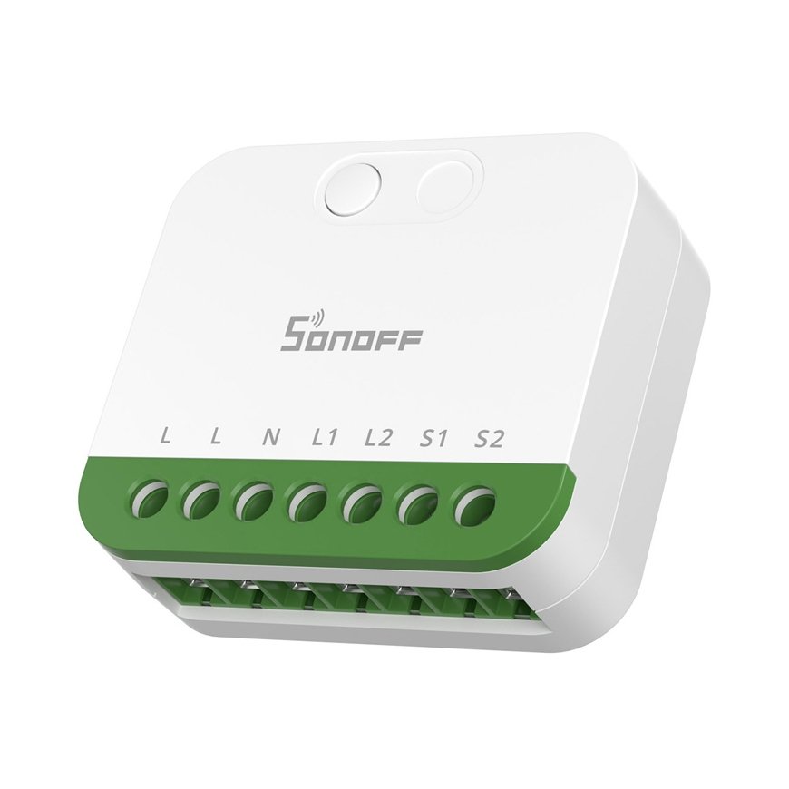 Sonoff MINI-2GS Matter kahekanaliline mini lüliti
