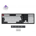Keychron Q6 HE klaviatuur Universaalne USB + RF Wireless + Bluetooth Põhjamaad Must, Süsinik Keychron Q6 HE klaviatuur Universaalne USB + RF Wireless + Bluetooth Põhjamaad Must, Süsinik