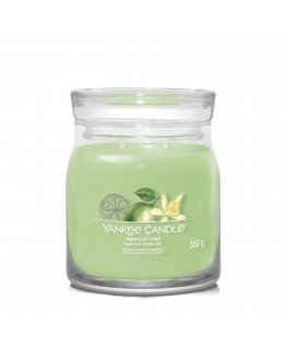 Yankee Candle Vanilla Lime восковая свеча Круглый Тростниковый сахар, Лайм, Ваниль Зеленый 1 шт