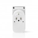 Nedis WIFIPO120FWT smart plug 3680 W Grey, White