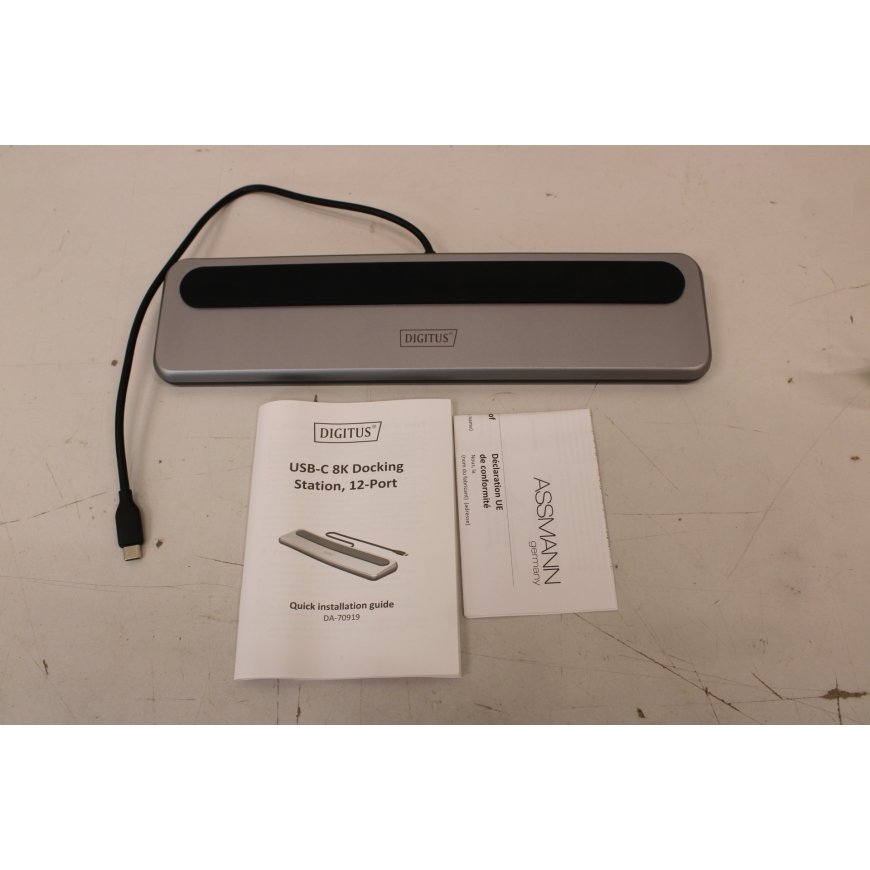 Digitus USB-C 8K dokkimisjaam, 12-porti | DA-70919 | Ethernet – 2