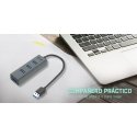 i-tec Metal U3HUBMETAL403 interfeisa centrmezgls USB 3.2 Gen 1 (3.1 Gen 1) Type-A 5000 Mbit/s Pelēks i-tec Metal U3HUBMETAL403 interfeisa centrmezgls USB 3.2 Gen 1 (3.1 Gen 1) Type-A 5000 Mbit/s Pelēks