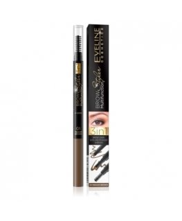 Eveline Brow Styler Multifunction 3in1 Eyebrow Pencil 01 Medium Brown