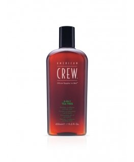 American Crew 3-in-1 Tea Tree 450 ml Шампунь, кондиционер и гель для тела 3 в 1 Непрофессиональный Люди