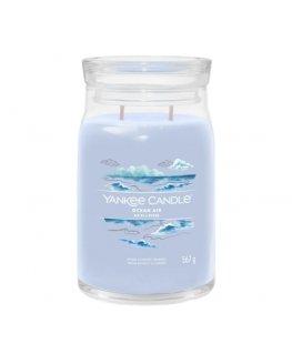 Yankee Candle Signature vahaküünal Silinder Merevaik, Jasmiin, Sandlipuu Sinine 1 tk