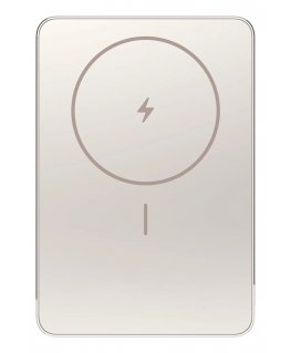 Xiaomi Super Slim Magnetic Power Bank 5000 Литий-ионная (Li-Ion) 5000 mAh Беспроводная зарядка Песочный