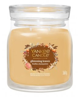 Yankee Candle Glistening Leaves vaško žvakė Cilindras Geltona 1 vnt