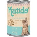 KATIDO Wet Food for Cats with Beef and Rabbit 400g