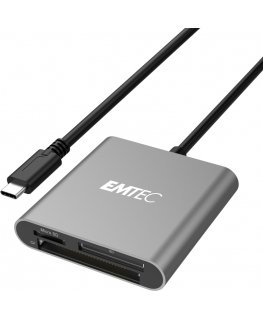 Emtec ECCAREADT610C kortinlukija USB 3.1 Harmaa