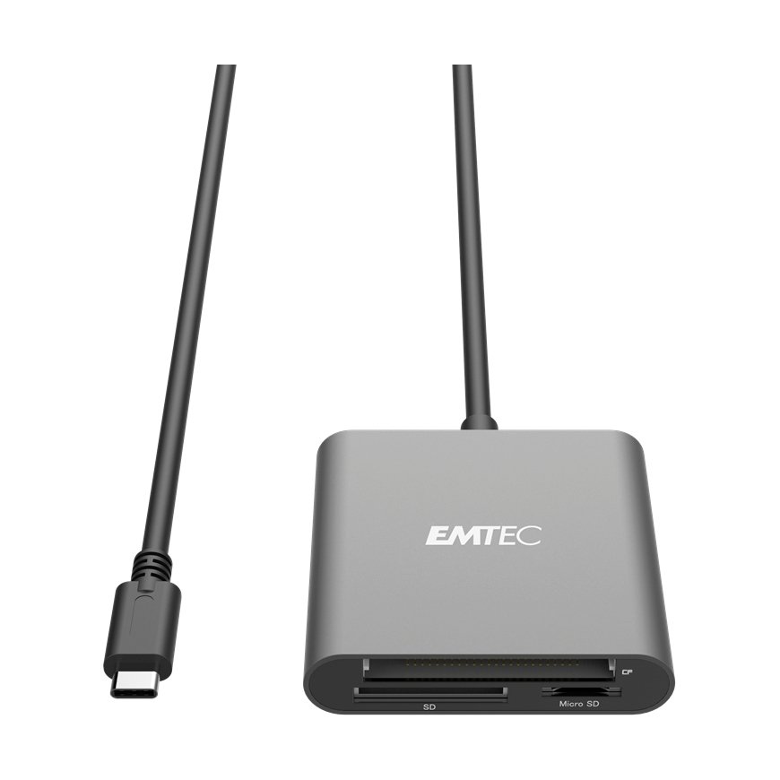 Emtec ECCAREADT610C kortinlukija USB 3.1 Harmaa – 2