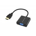 Conceptronic ABBY20B videokaabliadapter 0,25 m HDMI tüüp A (Standard) VGA (D-Sub) Must