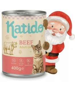 KATIDO mitrā liellopu gaļa kaķiem 400g