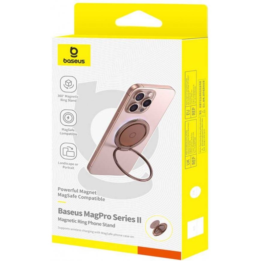 Baseus Magnetiskais telefona turētājs sarkanā zelta
