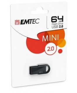 Emtec D250 Mini USB флеш накопитель 64 GB USB тип-A 2.0 Черный