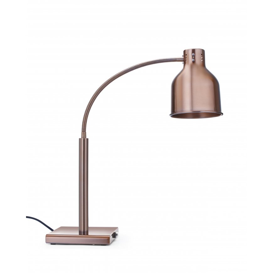 Hendi Flexible Table Lamp for Food Heating, 250 W, Copper