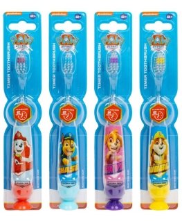 Paw Patrol Flashing Toothbrush Set with Suction Cap Different Colors 4 pcs