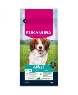 Eukanuba Life Care kuivtoit väikeste ja keskmise tõu kutsikatele lambaliha ja riisiga, S/M, 12 kg
