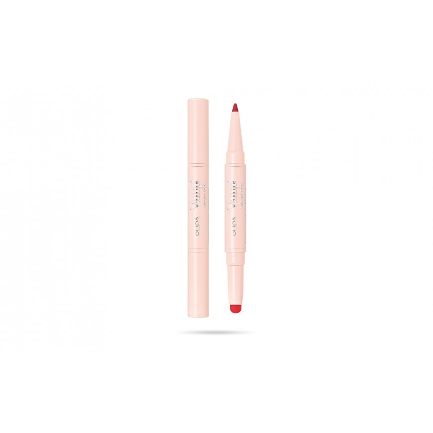 PUPA Milano Vamp! Creamy Duo 0,8 g 010 True Red Krēmkrāsa, Spīdēt
