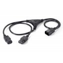 Equip 112210 toitekaabel Must 1,6 m C14 pistikut 2 x C13 pistikut
